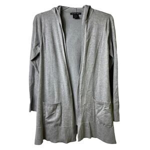 United States of Sweaters Hooded Longline Gray‎ Cardigan Sz S (2450)